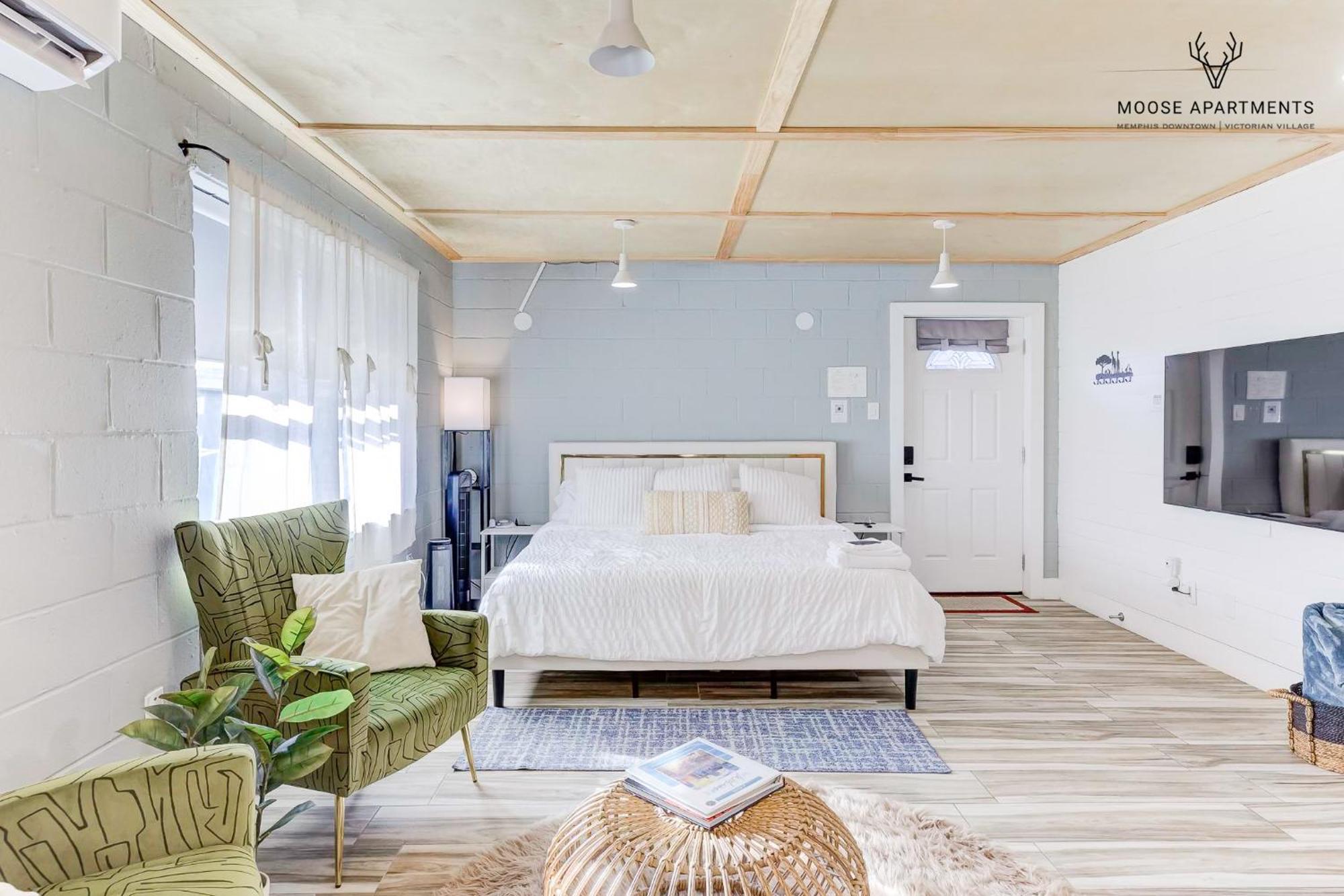 The Moose #6 - Modern Luxe Studio With Free Parking & King Bed Memphis Esterno foto