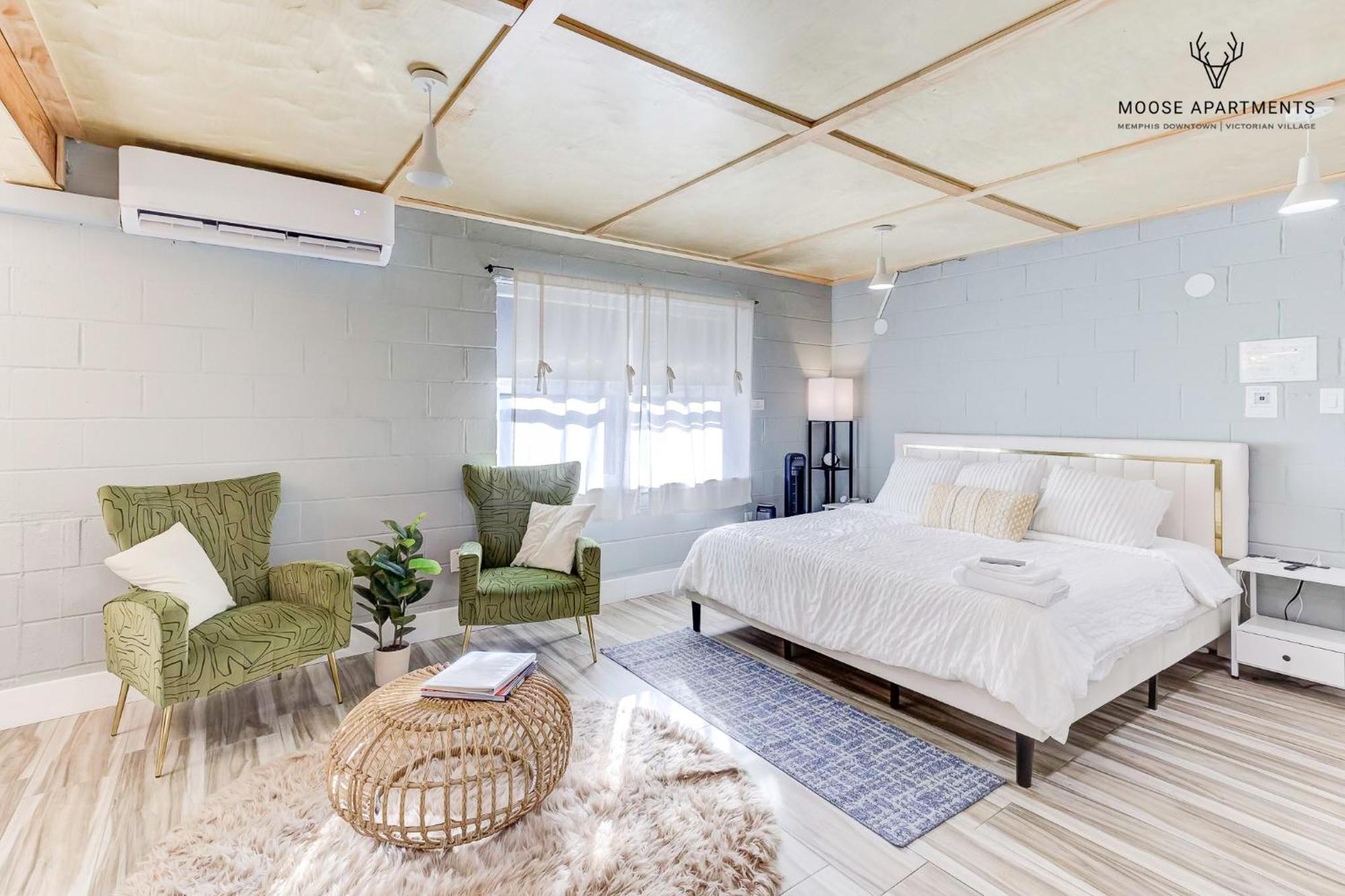 The Moose #6 - Modern Luxe Studio With Free Parking & King Bed Memphis Esterno foto