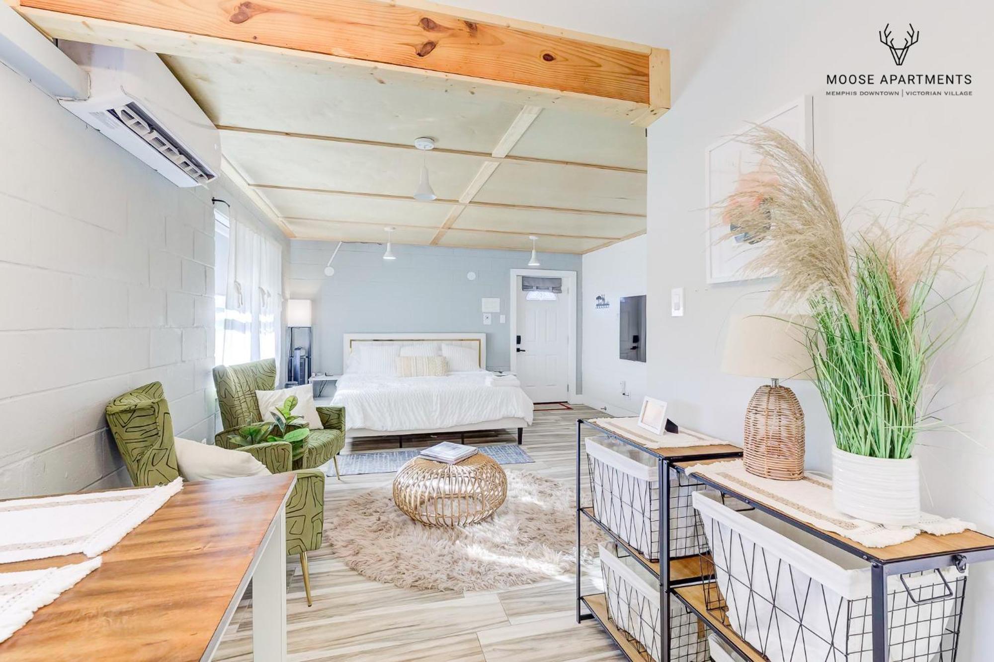 The Moose #6 - Modern Luxe Studio With Free Parking & King Bed Memphis Esterno foto